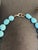 Turquoise Paste Necklace with 925 Silver Clasp, 1990s For Sale - Image 6 of 8