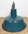 Industrial Petrol Enamel Factory Lamp with Cast Iron Top, 1960s For Sale - Image 13 of 18