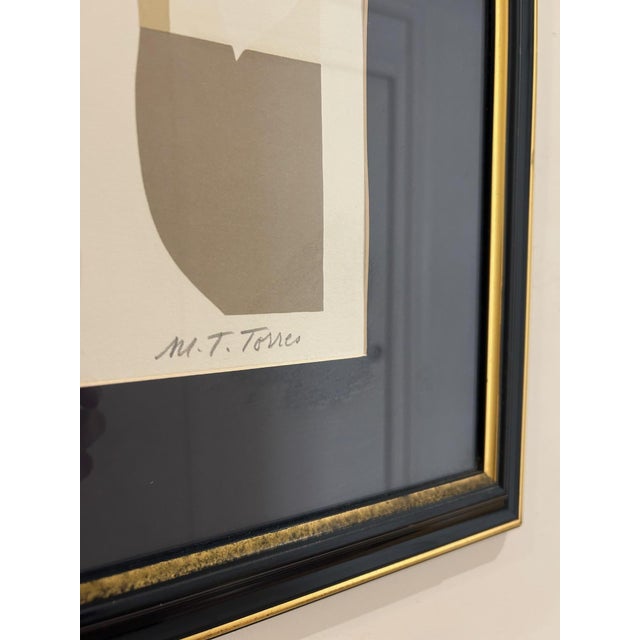 Maria Theresa Torres, Female Figure with Flowers, 1980s, Lithograph For Sale - Image 6 of 13