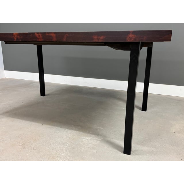 Directional 1960s Refinished Rosewood Dining Table by Milo Baughman for Directional For Sale - Image 4 of 11
