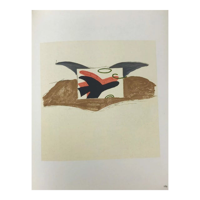 Georges Braque Lithograph P169 Pour Lettera Amorosa 1963 For Sale