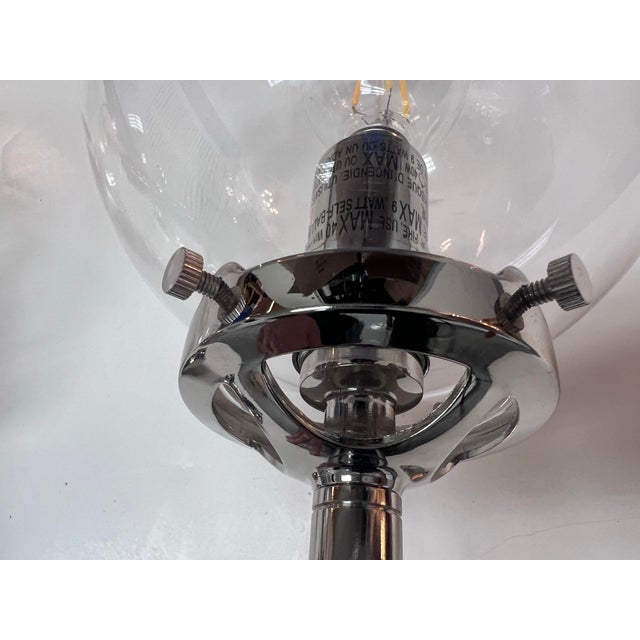 Black Restoration Hardware Bistro Globe Wall Sconces, Pair For Sale - Image 8 of 12