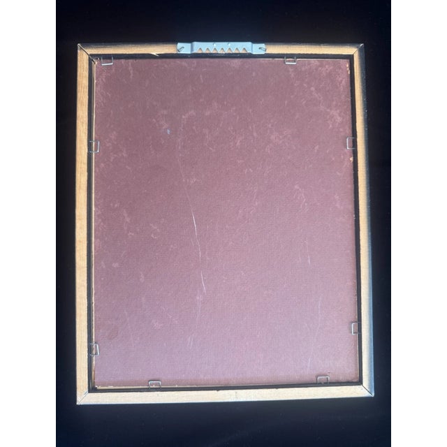 Mid-Century Modern Mid-Century Pen & Ink Drawing of Italian Fish Bottle For Sale - Image 3 of 4