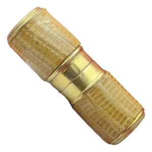 Rare Vintage "Paris Bric" Luxury Mini Snake Skin Lipstick Patrol Lighter