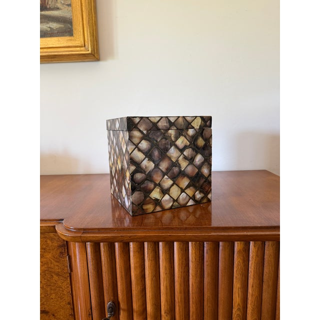 Mid-Century Mother-of-Pearl Flakes Ice Bucket, Italy 1950s For Sale - Image 15 of 17