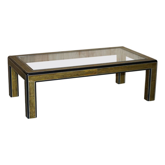 Mid-Century Modern Acid Etched Coffee Table by Bernhard Rohne For Sale