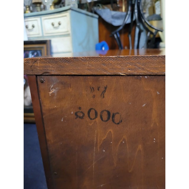 Wood Fine Pair of French 3 Drawer Cherry Wood Nightstands For Sale - Image 7 of 11