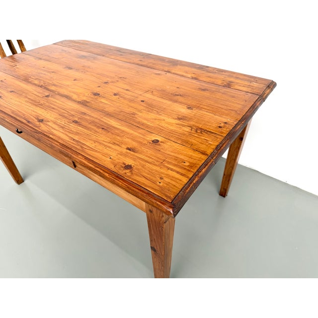 Farmhouse Table in Pine, France, 1950s For Sale - Image 17 of 18
