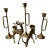 Vintage Brass Tabletop Collection: Trumpet & Reindeer Taper Holders - Set of 5 For Sale