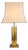 Italian Hollywood Regency Brass Table Lamp with Caramel Lacquer Panels, 1970s For Sale
