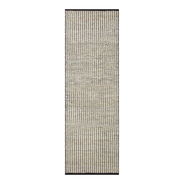 Angela Rose x Loloi Colton Ivory / Black 2'-6" x 8'-0" Runner Rug For Sale