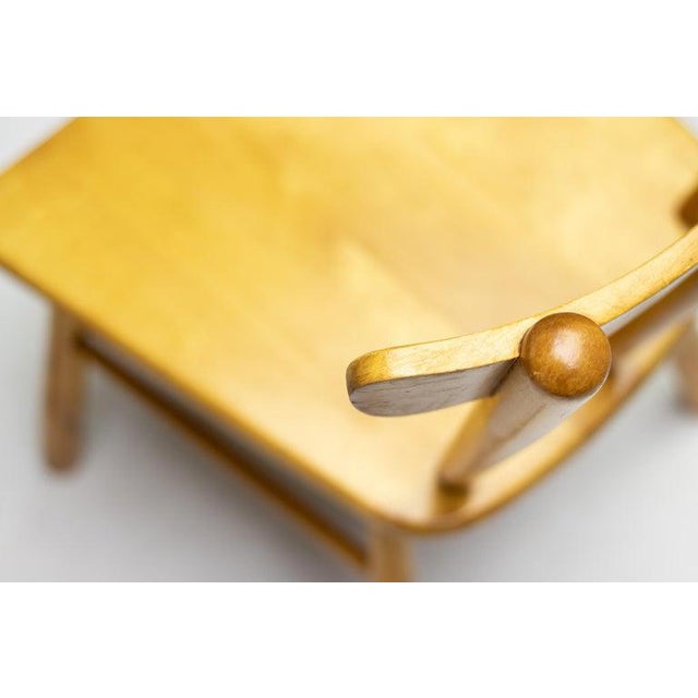 1950s Danish Birch Armchair, 1950s For Sale - Image 5 of 13