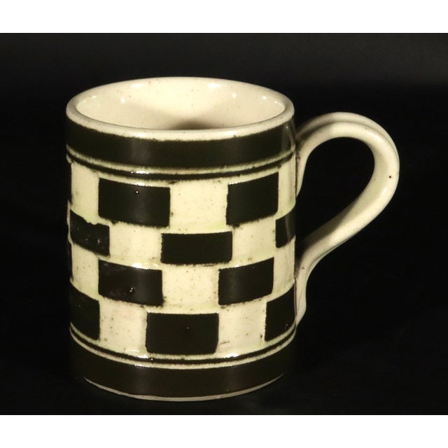 English English Creamware Checkerboard Child's Mug, Circa 1820–1850 For Sale - Image 3 of 8