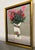 Bubble Gum Red Bouquet in a White Vase", by S. Burr, Oil on Canvas For Sale - Image 8 of 8