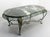 French Green Oval Marble Top & Wrought Iron Coffee Table, 1960 For Sale - Image 3 of 17