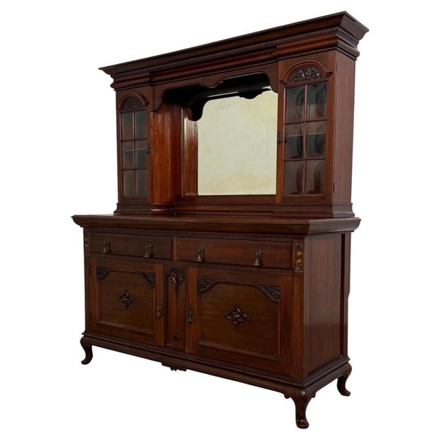 Antique Early 20th Century Arts and Crafts Mahogany Sideboard For Sale - Image 3 of 13