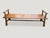 Wood Andrianna Shamaris Midcentury Couture Teak Wood Bench with Arms For Sale - Image 7 of 18