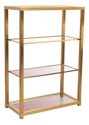 Brass and Glass Shelf, Italy, 1978