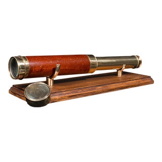 1850's Antique 3 Draw Telescope For Sale