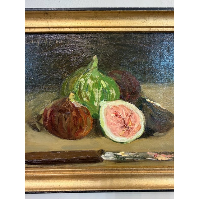 2020s Oil Still Life of Fig For Sale - Image 5 of 7