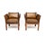 A stylish and very rare pair of vintage Danish armchairs by Illum Wikkelso. This model is called the ‘Plexus’ armchair, it...