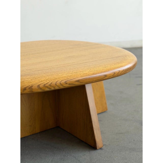 Contemporary Coffee Table in Solid Oak For Sale - Image 9 of 10