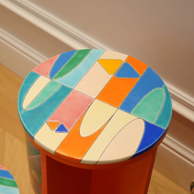 High Podium Art Décool émaux de Longwy by Nicolas Lequeux For Sale - Image 6 of 12