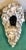 French Country 1960s Black Mermaid Shell Embellished Wall Sconce For Sale - Image 3 of 6