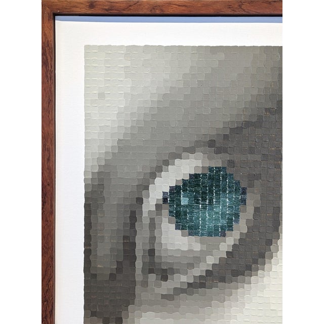 Francisco Vital "Tamara de Lempicka 'Young Lady with Gloves'" Contemporary Pixelated Painting, 2021 For Sale - Image 4 of 10