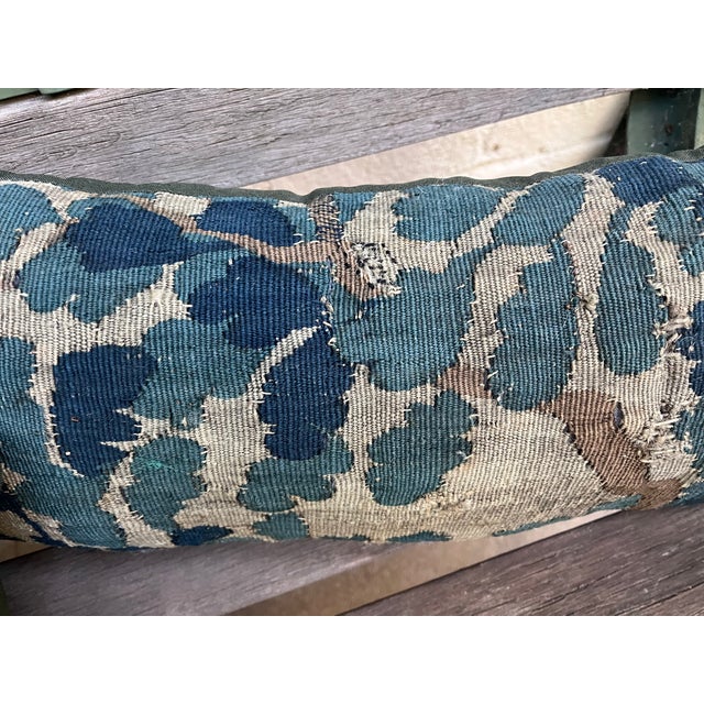 A Pair of 18th Century Pillow With Verdure Tapestry For Sale - Image 10 of 12