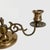 Vintage 1950s Brass Double-Arm Candelabra | Ornate Scroll Candle Holder For Sale - Image 4 of 10