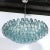 2020s Modernist Hand-Blown Aquamarine Murano Glass Polyhedral Chandelier For Sale - Image 5 of 12