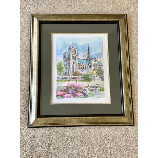 Wood Notre Dame De Paris II Seriolithograph by Daniele Cambier For Sale - Image 7 of 7
