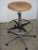 Vintage Italian Aluminum, Beech, and Steel Stool, 1970s For Sale - Image 4 of 8