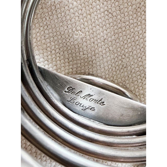 A lovely antique circa 1918 silver plated toast rack from the historic Del Monte Lodge in Pebble Beach, made by Gorham for...