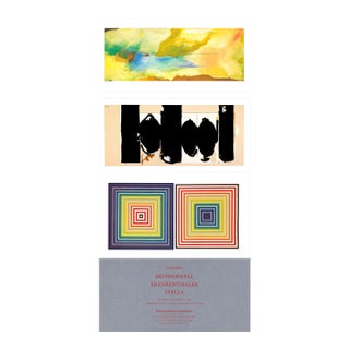 2004 Exhibition Announcement Prints "3 Classics: Motherwell, Frankenthaler, Stella" - Set of 4 For Sale