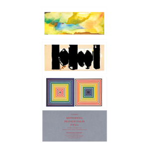 2004 Exhibition Announcement Prints "3 Classics: Motherwell, Frankenthaler, Stella" - Set of 4