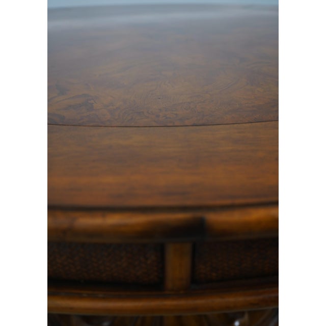 Tommy Bahama Tommy Bahama Style Large Round Dining Room Table For Sale - Image 4 of 13