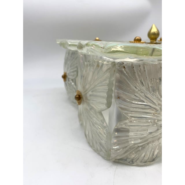 Vintage Wall Light with Murano Flowers by Seguso A.V., 1960 For Sale - Image 9 of 9