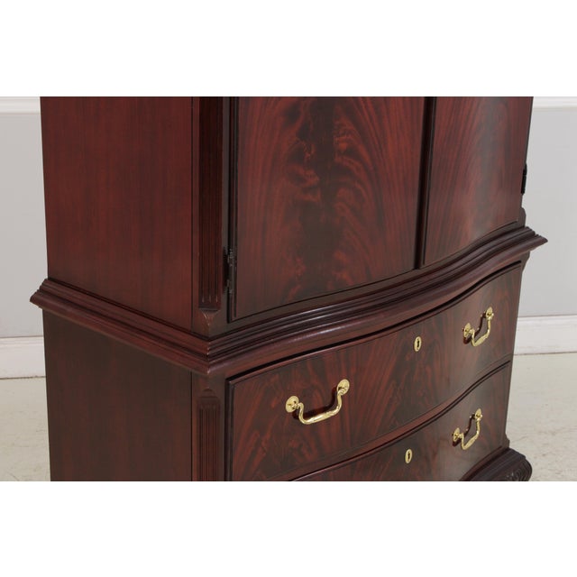 Thomasville Flame Mahogany Armoire Cabinet For Sale - Image 10 of 16