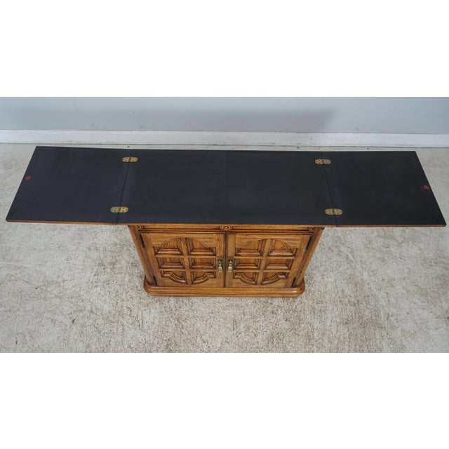 Thomasville Thomasville Flip Top Walnut Finish Server Cabinet For Sale - Image 4 of 12