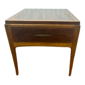 1960s Mid Century Modern Lane Rhythm One Drawer End Table