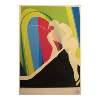 2006 Original Vintage Torino Winter Olympics Poster, Ice Hockey For Sale