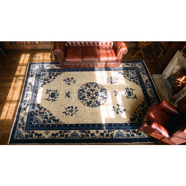Early 20th Century Chinese (Inner Mongolian) Peking Carpet For Sale - Image 10 of 12