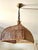Wood Rattan Cane Pendant Light, 1970s For Sale - Image 7 of 9
