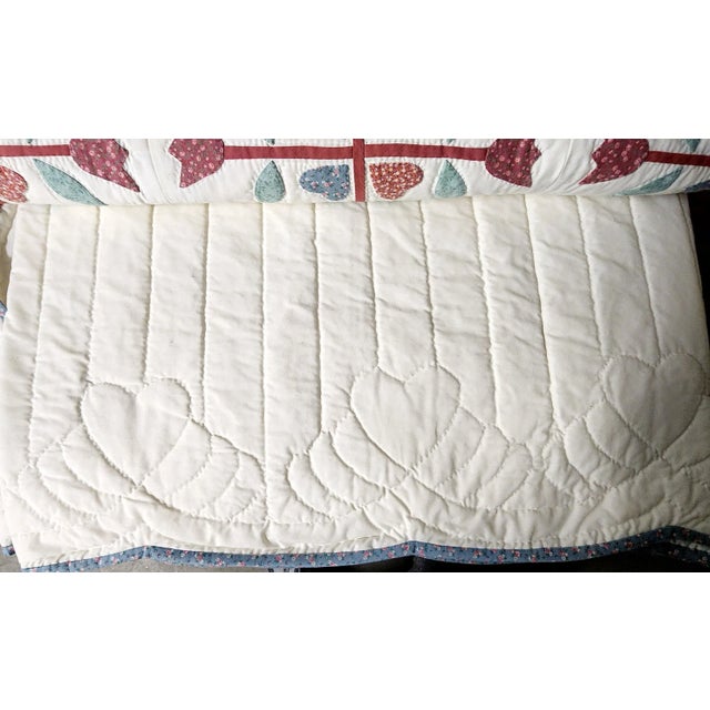 Textile Authentic Handmade Amish Twin Size Bedspreads - Pair. For Sale - Image 7 of 10