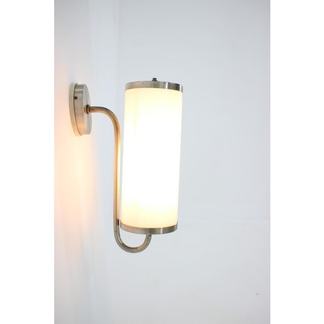 Bauhaus Chrome Wall Lamp, 1930s For Sale - Image 4 of 7