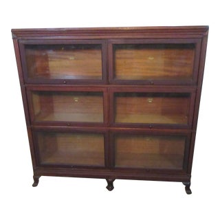 Early 20th Century Macy Mahogany 6 Door Sectional Bookcase For Sale