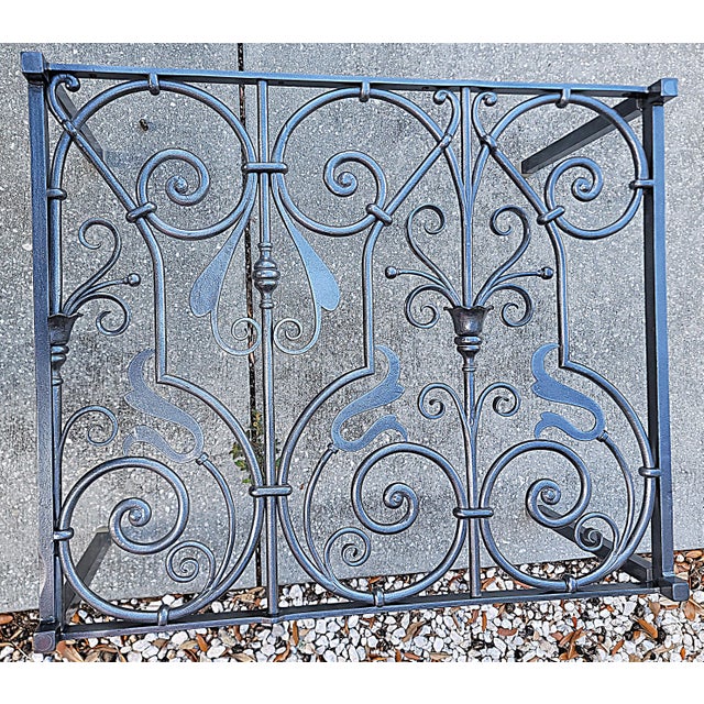 1990s Solid Stock Wrought Iron Coffee Table For Sale In West Palm - Image 6 of 14