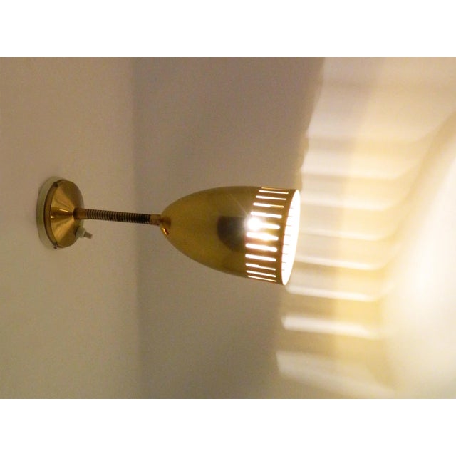 Mid-Century Modern Mid-Century Golden Wall Lights by Rupert Nikoll, Vienna, Set of 2 For Sale - Image 3 of 6